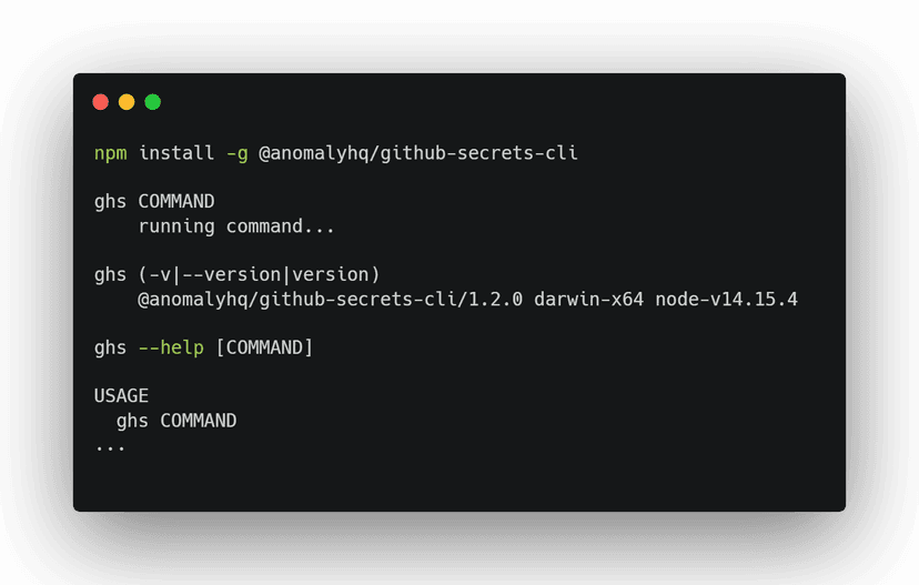 GitHub Secrets CLI