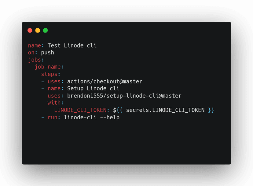 setup-linode-cli GitHub Action